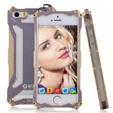 iPhone SE 5 5s - R-Just Outdoor Ultra Light Aviation Aluminium Drop-Proof Metal Phone Protective Cover Case - Gold